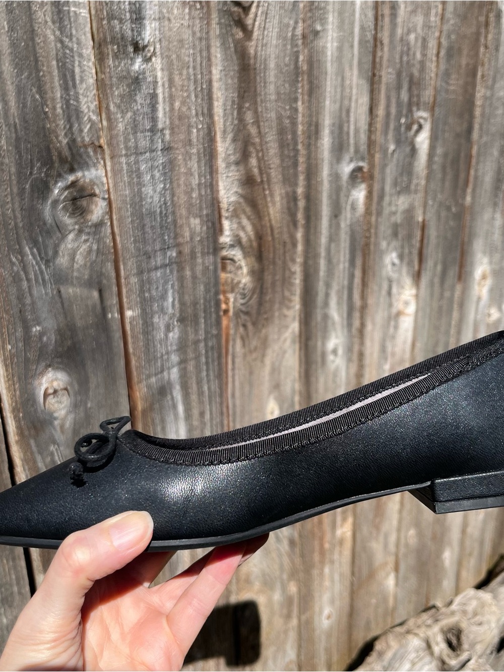 Me Too black pointed ballet flat size 7.5 - Picture 8 of 17